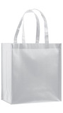 Blank Gloss Laminated Designer Grocery Tote Bag With Poly Board Insert, 12