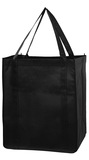 Blank Recession Buster Non-Woven Grocery Tote Bag With Poly Board Insert, 13