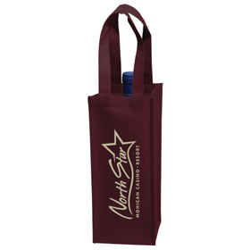 Custom VINE1 1 Wine Bottle Bag Contains 20% Post-Industrial Recycled Content