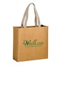 Custom Tidal Wave - Washable Kraft Paper Tote Bag With Web Handle