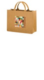 Custom Hurricane - Washable Kraft Paper Tote Bag With Contoured Handle, 16