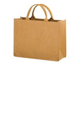 Blank Hurricane - Washable Kraft Paper Tote Bag With Contoured Handle