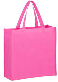 Blank Awareness Pink Non-Woven Tote Bag, 13" x 13"
