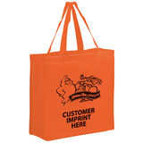 Custom Y2K13513HALLOWEEN 13"W X 5"Gusset X 13"H Tote With Ghost Graphic