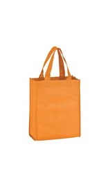Blank Orange Non-Woven Tote Bag, 10" x 14"