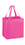 Blank Awareness Pink Heavy Duty Non-Woven Grocery Tote Bag With Poly Board Insert, 12" x 13", Price/piece