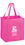 Custom Awareness Pink Heavy Duty Non-Woven Grocery Tote Bag With Poly Board Insert, 13" x 15", Price/piece
