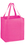 Blank Awareness Pink Heavy Duty Non-Woven Grocery Tote Bag With Poly Board Insert, 13" x 15", Price/piece