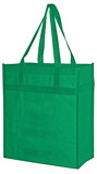 Blank Heavy Duty Non-Woven Grocery Tote Bag With Poly Board Insert