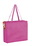 Blank Awareness Pink Non-Woven Over-the-Shoulder Tote Bag With Side Pockets, Price/piece
