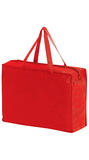 Blank Non-Woven Essential Briefcase Tote With Zipper Closure