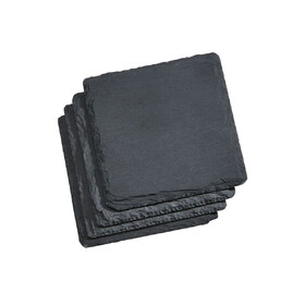Custom Creative Gifts International Set Of 4 Slate Coasters 4" Square