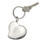 Custom Creative Gifts Heart Locket Key Chain, Nickel Plate, 3.5" L x 2" W, Price/each