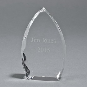 Custom Creative Gifts Optic Glass Trophy Point, 6" H