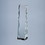Custom Creative Gifts Plain Optic Glass Obelisk, 8.75", Price/each