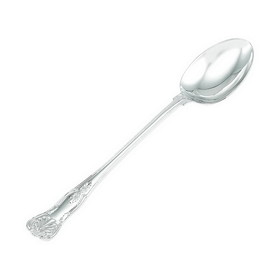Custom Creative Gifts King'S Pattern Stuffing Spoon, Nickel Plate 12.75"
