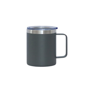 Custom Creative Gifts International 12 Oz Stainless Steel Travel Mug with Handle - Grey
