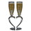 Custom Creative Gifts Split Heart Base Goblets (PR), Silver Plate, Price/each