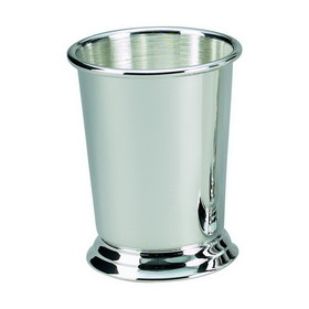 Custom Creative Gifts Mini Mint Julep Cup, Silver Plate 7 Oz Cap, 3.5" H