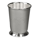 Custom Creative Gifts Mint Julep Cup, Silver Plate 11 Oz Cap, 4