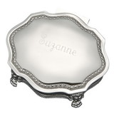 Custom Creative Gifts Victorian Jewelry Box, Nickel Plate, 6