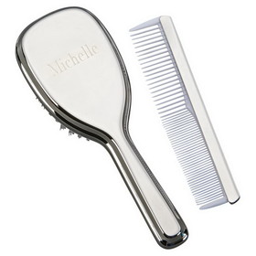 Custom Creative Gifts Comb / Brush - Girls, Nickel Plate 5" L Comb