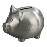 Custom Creative Gifts Pig Bank - Brushed Finish