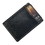 Custom Creative Gifts Black Leather Card Holder / Money Clip, 3.75" x 2.5", Price/each