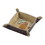 Custom Creative Gifts Brown Snap Tray, 4.5" SQLeather Center, Price/each