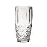 Custom Creative Gifts International Crystal Linear Vase With Medallion Ii Pattern, 10