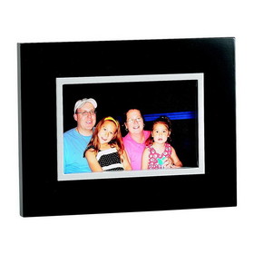 Custom Creative Gifts Ebony Frame Holds 4" x 6" Photo