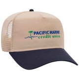 Custom OTTO CAP 32-285 5 Panel Mid Profile Mesh Back Trucker Hat - Embroidery