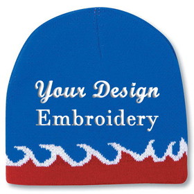Custom OTTO CAP 91-628 8" Reversible Beanie - Embroidery