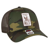 Custom OTTO CAP 105-1247 Camouflage 6 Panel Low Profile Mesh Back Trucker Hat