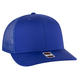 OTTO CAP 112-1 6 Panel Mid Profile Mesh Back Trucker Hat