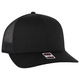 OTTO CAP 112-1 6 Panel Mid Profile Mesh Back Trucker Hat
