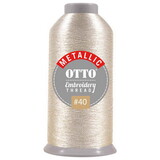 OTTO CAP 157-106 Embroidery Metallic Thread #40 3300 yd. Cone