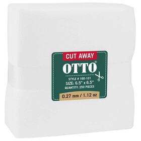 OTTO CAP 160-101 Embroidery Stabilizer Backing Cut Away Sheets