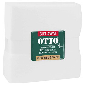 OTTO CAP 160-104 Embroidery Stabilizer Backing Cut Away Sheets