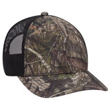 OTTO CAP 171-1293 Mossy Oak Camouflage Superior Polyester Twill 6 Panel Low Profile Mesh Back Baseball Cap