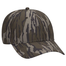 Custom OTTO CAP 171-1295 Mossy Oak Camouflage Superior Polyester Twill 6 Panel Low Profile Baseball Cap