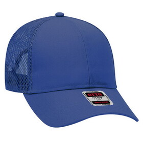 OTTO CAP 30-287 6 Panel Mid Profile Mesh Back Trucker Hat