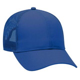 OTTO CAP 30-287 6 Panel Mid Profile Mesh Back Trucker Hat