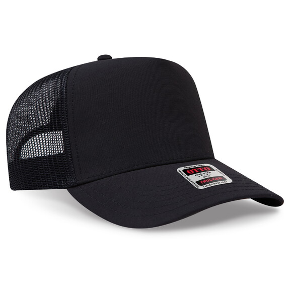 Structured mesh trucker blank in 003B - Black