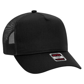 OTTO CAP 32-285 5 Panel Mid Profile Mesh Back Trucker Hat