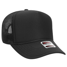 OTTO CAP 32-467 5 Panel Mid Profile Mesh Back Trucker Hat