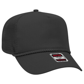 OTTO CAP 39-071 5 Panel Mid Profile Mesh Back Trucker Hat