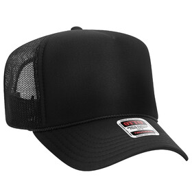 OTTO CAP 39-165 5 Panel High Crown Mesh Back Trucker Hat