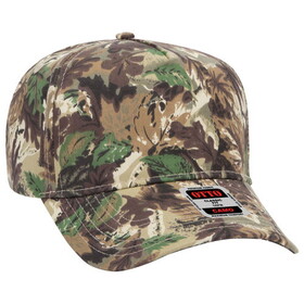 OTTO CAP 46-047 Camouflage 5 Panel Mid Profile Baseball Cap