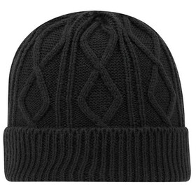 Custom OTTO CAP 82-1215 12" Cable Knit Beanie w/ Rib Knit Cuff
